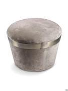 Pouf Portofino by Cantori round with height 37 cm