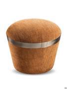 Pouf Portofino by Cantori round with height 37 cm