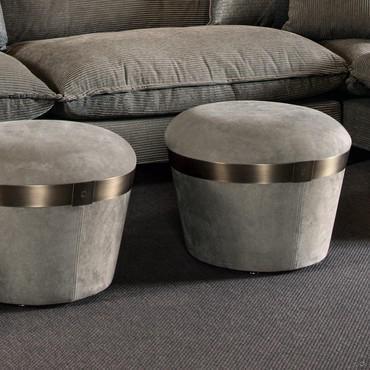 Modern luxury ottoman Portofino by Cantori