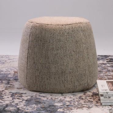 Dixie cone-shaped pouf, covered in fabric