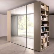 End bookcase, which can be used independently or side-by-side to the right or left, can be purchased separately.