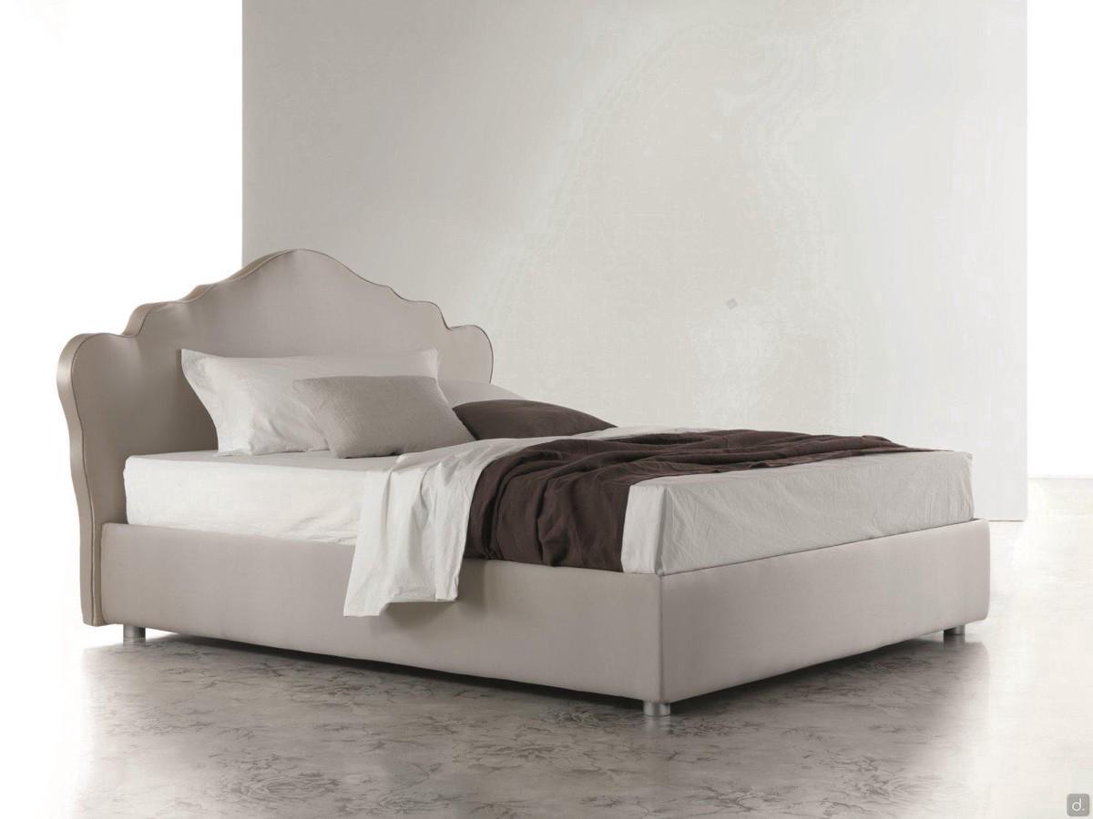 Belle outlet double storage bed with upholstered shaped headboard (the image is for presentation purposes only)