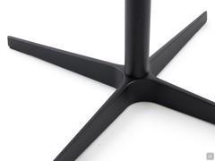 Detail of the spoked base in black painted aluminium