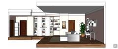 3D Living room/living room design - side view