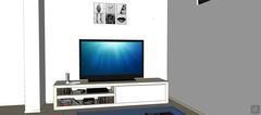 3D Living room/living room design - TV stand detail