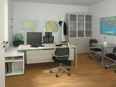 Progettazione 3D Ufficio 2 - render ufficio 1