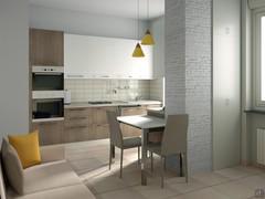 Progettazione 3D Open Space - render vista 1