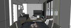  3D Living room/living room design - total living room view