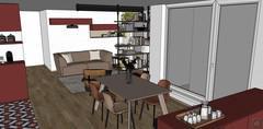 Living/Sitting Room 3D Design Project - table