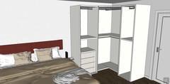 3D room design - interior closet layout