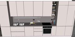 3D Kitchen design - top view