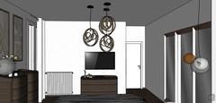  3D Room design - entrance view