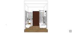 3D bathroom design - side view