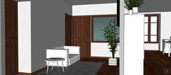 Office 3D Design - view of the waiting room