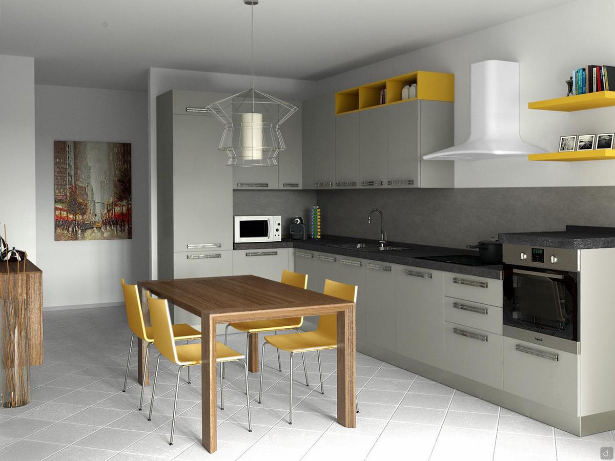 Progettazione 3D Cucina - render