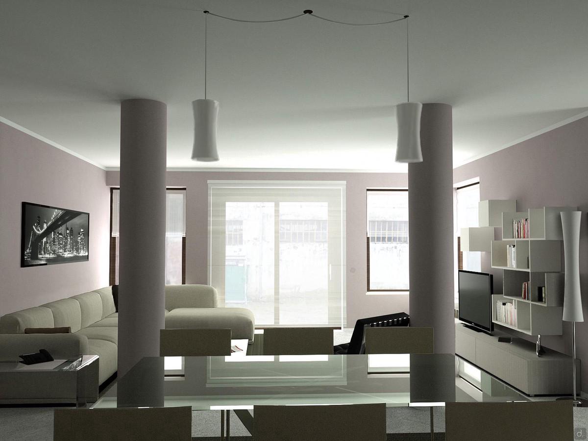 Progettazione 3D Soggiorno/Salotto - render