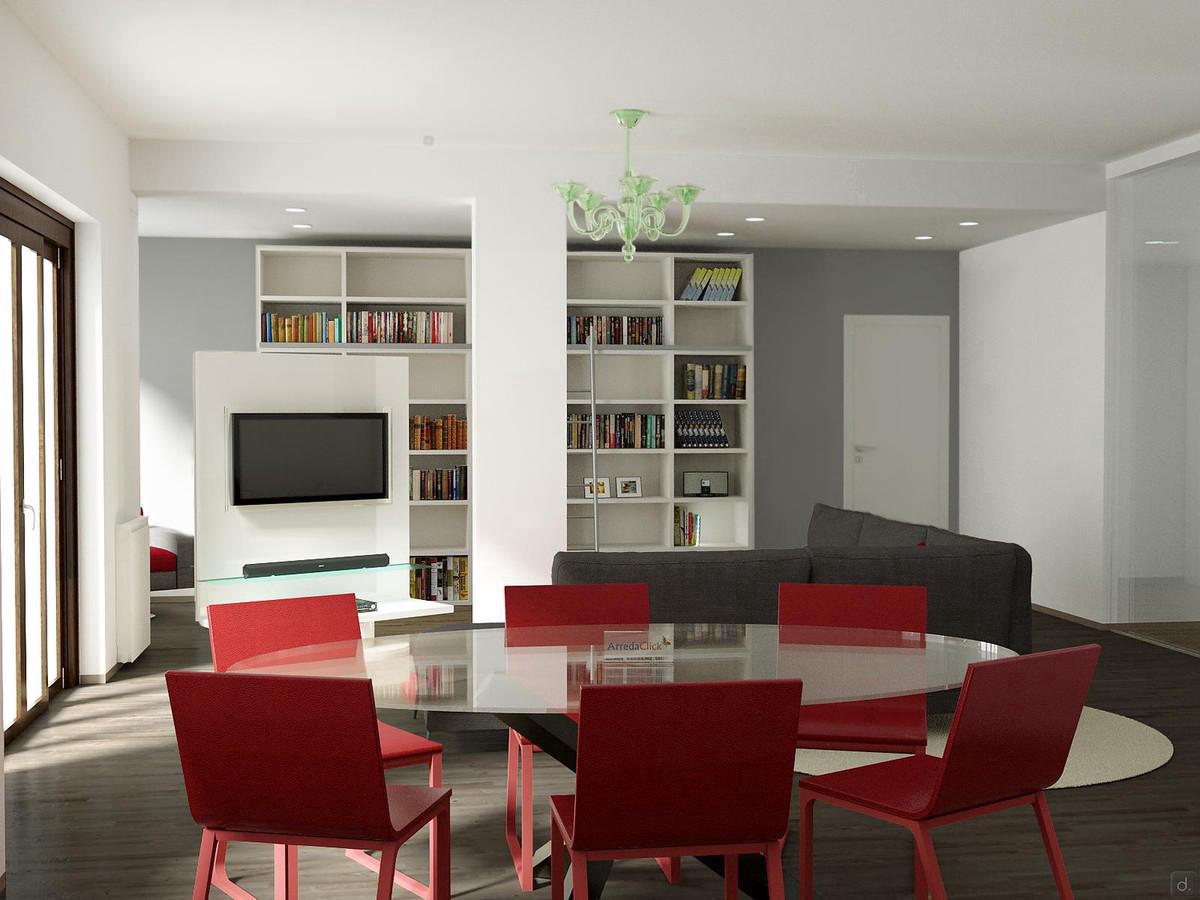 Progettazione 3D Soggiorno/Salotto - render