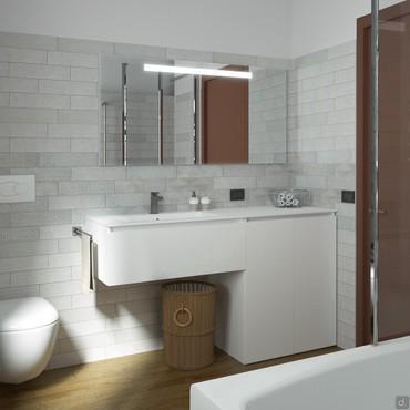 Progettazione 3D bagno - render