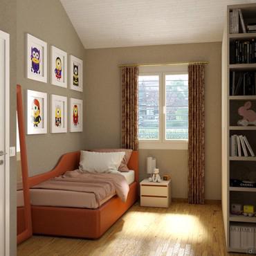 Kids Bedroom 3D Design - render