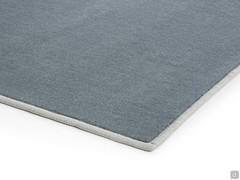 Detail of Aliwal grey rug with tone on tone edge