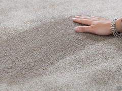 Plain colour carpet with nap effect