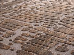 Detail of the carpet Siviglia in the Grey-Tobacco variant