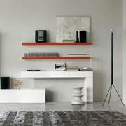 Plan shelf is available in several matt and gloss lacquered colours