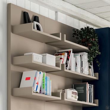 Shelf with backrest Wide