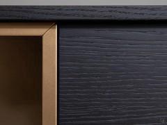 Open elements in metallic finish - structure and fronts in coal oak