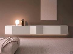 Pyramide design sideboard with 3D doors, width 320 cm