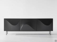 Sideboard with three-dimensional effect fronts Vertigo by Bonaldo