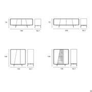 Alias collection - sideboard and cupboard models and measurements