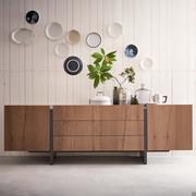 Arrow 2 tone modern sideboard with hinged doors (front finish no longer available)