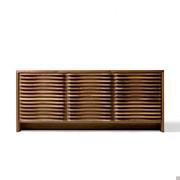 Saki sideboard in natural walnut and wengé wood