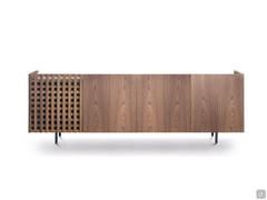 Modern sideboard with grilled door Astor in 4-door version