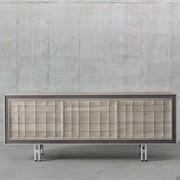 Keita wooden 3-door low sideboard