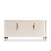 George lacquered sideboard with 3 doors