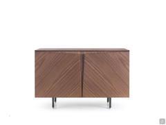 Designer sideboard with sculptural doors Stella in the two-door version