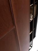 Apotema modern cupboard with leather panels