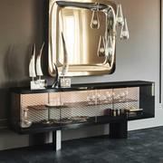 Boutique transparent sideboard with internal light by Cattelan