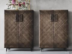 Tudor by Cattelan lacquered cupboard with brushed effect