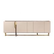 Mirage modern sideboard with marble top by Cantori