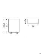 Schema of Boutique Alta modern glass cupboard