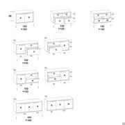 Maine sideboard  - available models and measurements