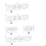 Maine sideboard  - available models and measurements