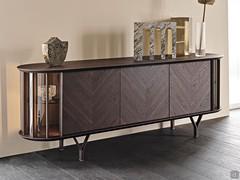 The sideboard with feet Costes by Cattelan is also available with optional LED interior light