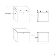 Plan free-standing sideboard - module height