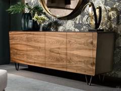 Wooden sideboard with decorated doors Icaro by Cantori 