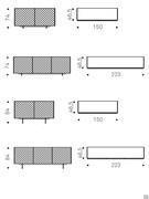 Modern sideboard decorated with geometric pattern Vivaldi by Cattelan - dimensional scheme