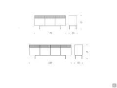 Cannetè sideboard - models and measurements